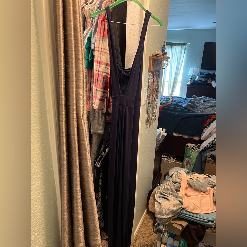 ASOS Elegant Navy Blue Women's Dress